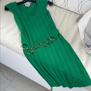 Milly Green Ribbed Sweaterdress Dress St Patrick’s Day